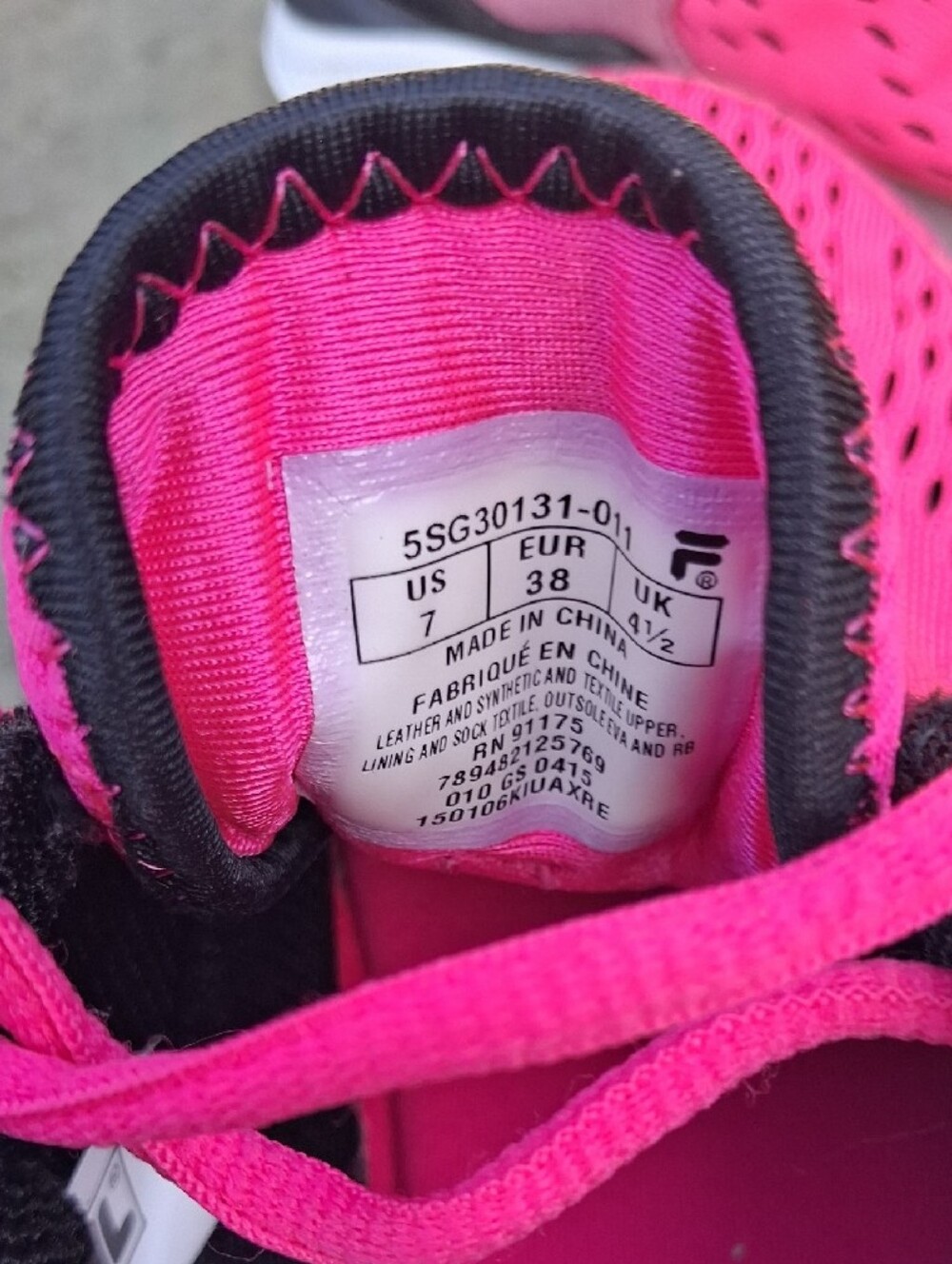 Fila Women Hot Pink Athletic Sneakers - Picture 4 of 6